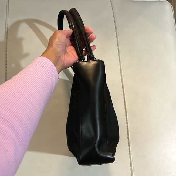 Authentic Prada Soft Calf Trimmed Tessuto Shoulder Bag Size Small - Picture 4 of 9